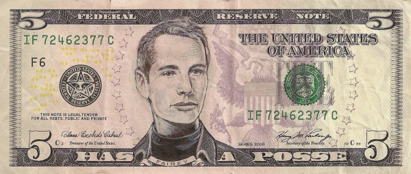 Shepard Fairey - Has a Posse dollar bill